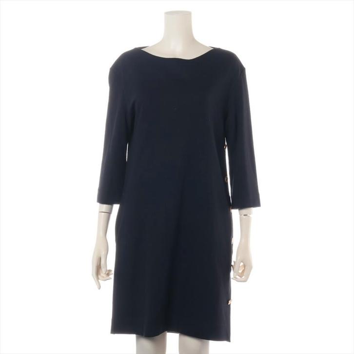Chloé S jurk, Kleding | Dames, Jurken, Gedragen, Maat 36 (S), Blauw, Knielengte, Verzenden