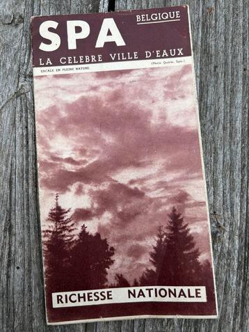 Vooroorlogse brochure van Spa, Ardennen beschikbaar voor biedingen