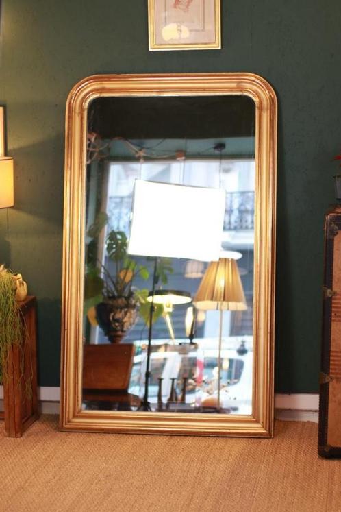 Zeer grote vergulde Louis Philippe spiegel, Antiek en Kunst, Antiek | Spiegels, Ophalen