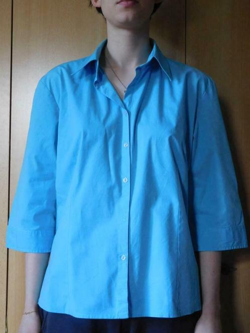 Turkoois blouse H.Q. maat 46, Kleding | Dames, Blouses en Tunieken, Zo goed als nieuw, Maat 46/48 (XL) of groter, Overige kleuren
