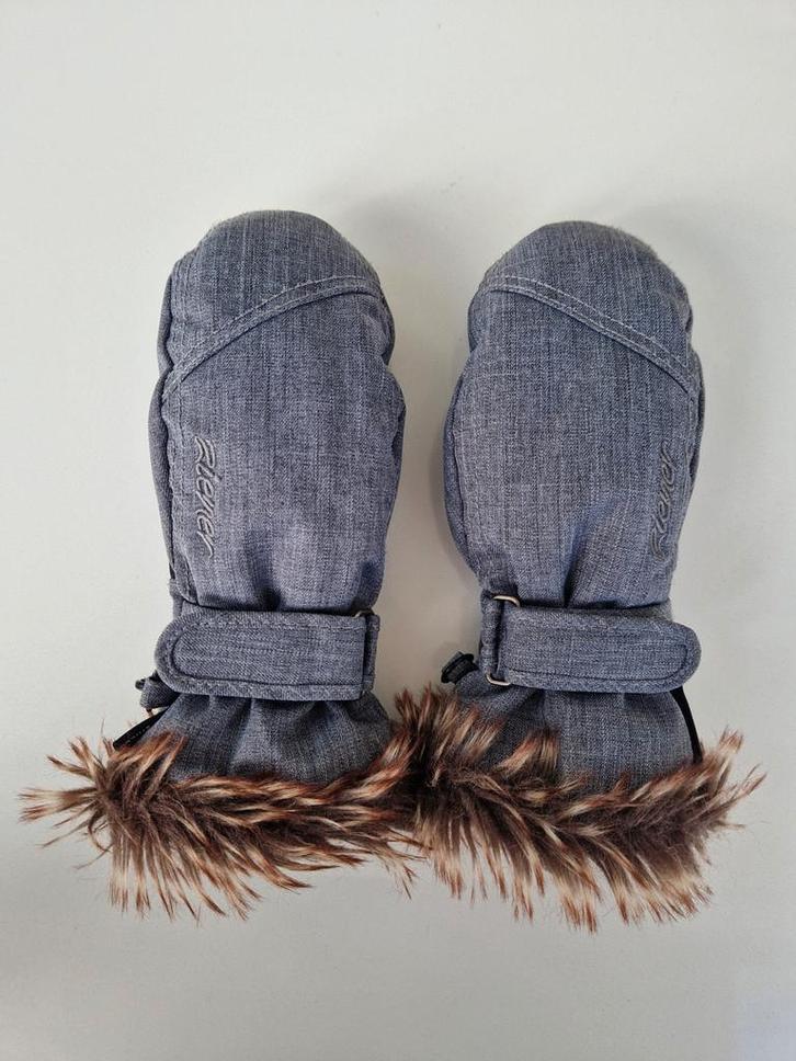 (Ski) wanten grijs, Ziener, maat 4,5 (7-8j), Kinderen en Baby's, Kinderkleding | Mutsen, Sjaals en Handschoenen, Zo goed als nieuw