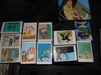 Lot Tintin ( 10 cartes+carte du monde Tintin+ tapis), Ophalen of Verzenden