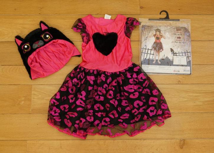 verkleedkledij meisje, maat 128, Kinderen en Baby's, Carnavalskleding en Verkleedspullen, Gebruikt, Meisje, 122 t/m 128, Ophalen of Verzenden