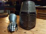 Casque et gant médiévale, Ophalen of Verzenden, Overige soorten