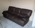 Siège 3 places en cuir, Banc droit, Enlèvement, Utilisé, Cuir