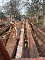 Houte eiken balken, Tuin en Terras, Ophalen, Zo goed als nieuw, Balken