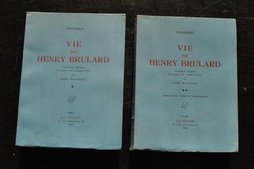 STENDHAL Vie de Henry Brulard Le Divan 1949 2 vol. COMPLET beschikbaar voor biedingen