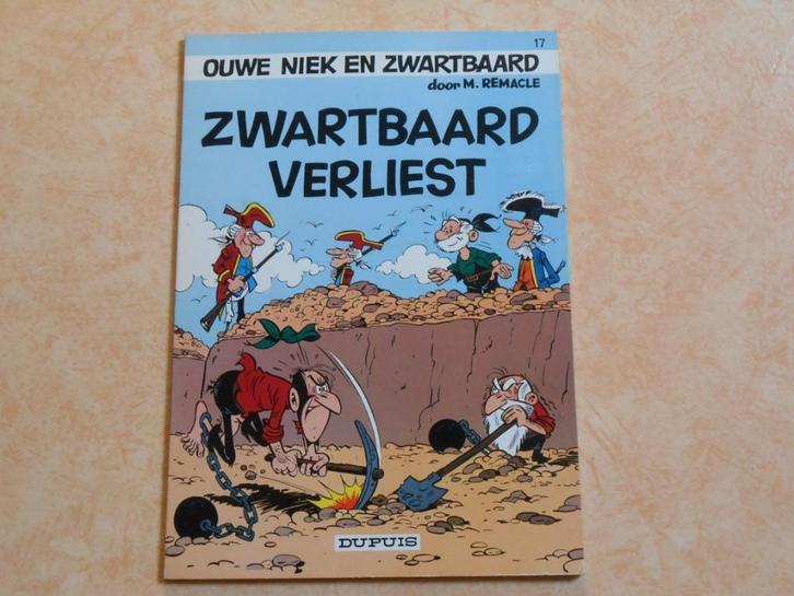 Ouwe Niek en Zwartbaard 17 Zwartbaard verliest 1973 1 ste dr, Boeken, Stripverhalen, Nieuw, Eén stripboek, Ophalen of Verzenden