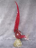 Murano vogel met goudflakes 45cm, Ophalen