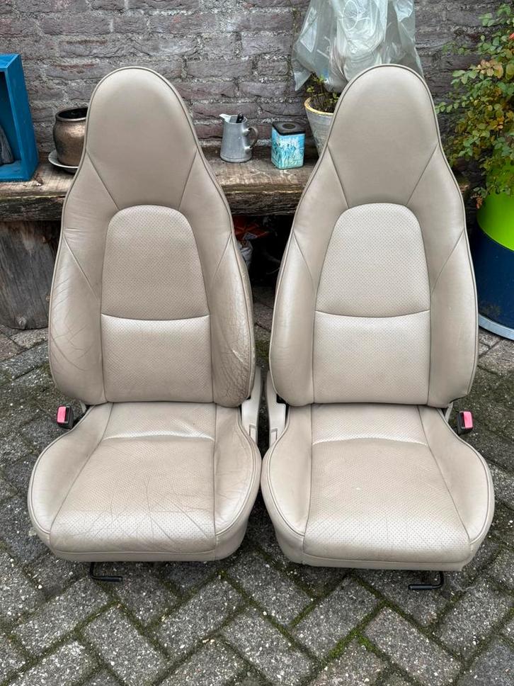 Mazda MX-5 Beige Lederen Zetels | NETTE STAAT, Auto-onderdelen, Interieur en Bekleding, Mazda, Ophalen of Verzenden