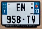 Nummerplaat, plaque d'immatriculation, Saint Tropez, Enlèvement ou Envoi, Comme neuf