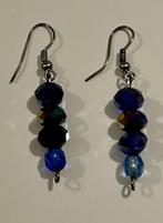 Oorbellen met paarse kralen, Bijoux, Sacs & Beauté, Boucles d'oreilles, Enlèvement ou Envoi, Comme neuf, Violet, Pendantes