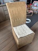 6 rieten stoelen, Tuin en Terras, Ophalen of Verzenden, Gebruikt