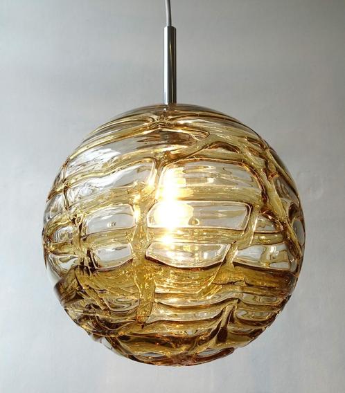 Vintage Doria Leuchten Globe vintage hanglamp XXL Murano, Huis en Inrichting, Lampen | Hanglampen, Gebruikt, 75 cm of meer, Ophalen of Verzenden