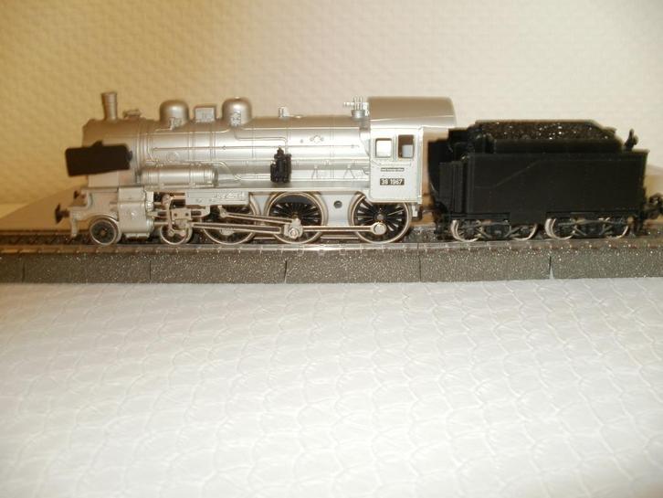 Marklin Ho Stoomlokomotief BR38 P8 dig.+zwarte tender., Hobby en Vrije tijd, Modeltreinen | H0, Zo goed als nieuw, Locomotief