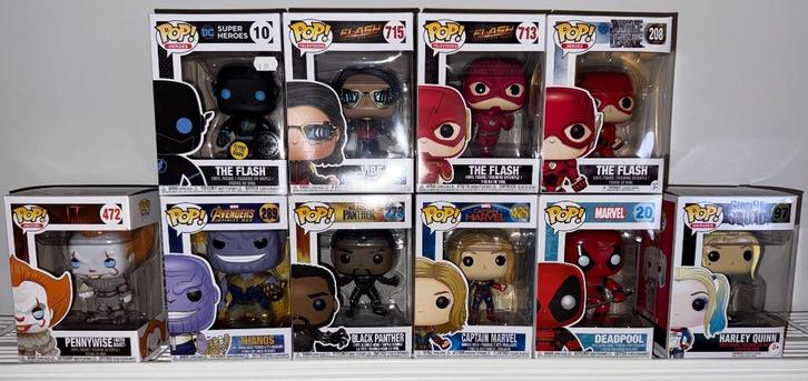 Funko Pop Collectie (Marvel, DC, The Flash, IT), Verzamelen, Poppetjes en Figuurtjes, Nieuw, Ophalen of Verzenden