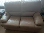 Zetel 2 zit leder, Huis en Inrichting, Zetels | Zetels, Ophalen, Gebruikt, Minder dan 75 cm, 150 tot 200 cm