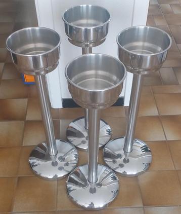 Wijn/champagne koeler op voet - RVS/Inox beschikbaar voor biedingen