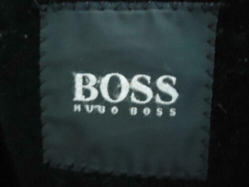 Origineel Hugo Boss herenjas mt 54 wol Black Cashmere wool, Kleding | Heren, Jassen | Winter, Zo goed als nieuw, Maat 52/54 (L)