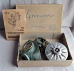 Masque à gaz allemand ww2 boîte d'origine + notice, Collections, Enlèvement ou Envoi