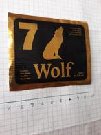 Bieretiket Wolf 7, Ophalen of Verzenden, Zo goed als nieuw