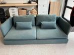 Turquoise zetel van IKEA te koop, Gebruikt, Stof, Ophalen, Driepersoons