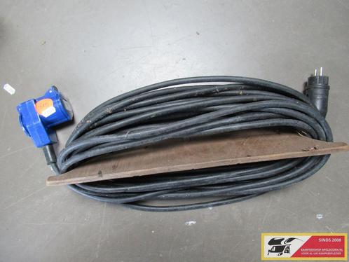 20 mtr. verlengsnoer met stekkers nr. 1610, Caravans en Kamperen, Caravanaccessoires, Gebruikt, Ophalen of Verzenden