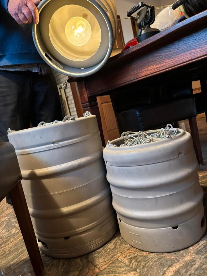 Biervaten lampen, Verzamelen, Biermerken, Ophalen