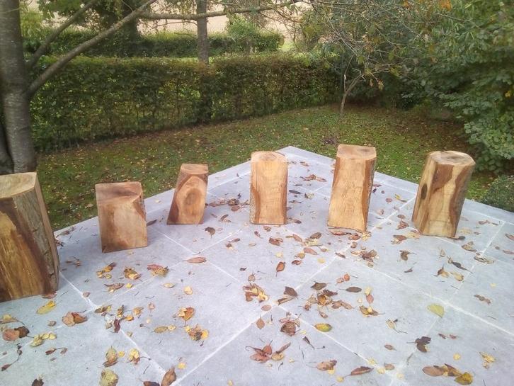WALNOOT VERBRAND HOUT DECORATIEBLOK, Doe-het-zelf en Bouw, Hout en Planken, Zo goed als nieuw, Overige typen, Ophalen of Verzenden