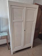 Vintage houten linnenkast / opbergkast – bloemenprint, Ophalen