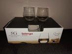 6 + 2 christallin waterglazen Selenga, Ophalen, Glas of Glazen, Nieuw, Glas