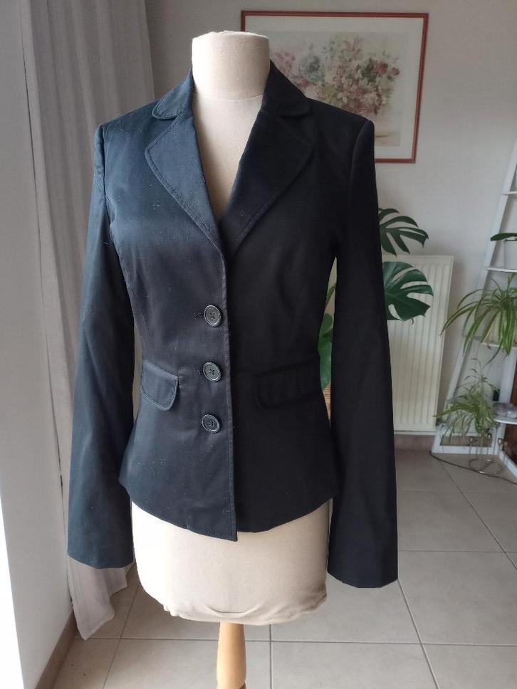 Zwarte blazer Tex by Max Azria, Kleding | Dames, Jasjes, Kostuums en Pakken, Zo goed als nieuw, Maat 34 (XS) of kleiner, Zwart