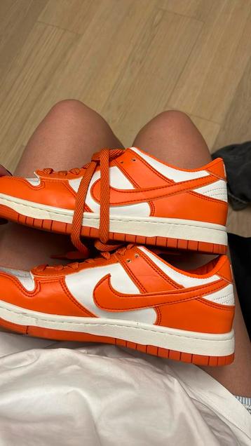 Dunk nike low orange white maat 41 beschikbaar voor biedingen