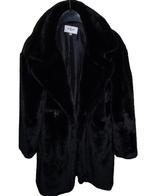 manteau taille M fausse fourrure noire impeccable, Ophalen, Zo goed als nieuw, Zwart