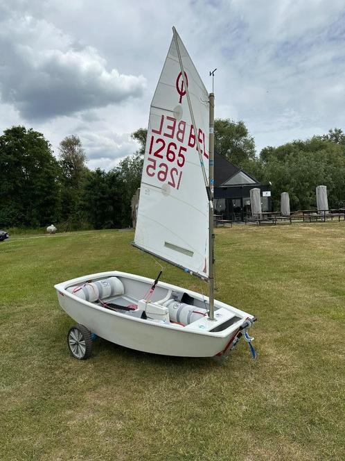 Wedstrijd optimist Winner (2022) BEL 1265, Watersport en Boten, Open zeilboten, Zo goed als nieuw, Optimist, Minder dan 3 meter