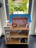Poppenhuis hout, Kinderen en Baby's, Ophalen, Zo goed als nieuw, Poppenhuis