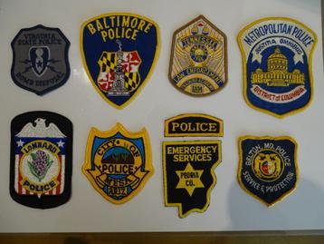 collection écussons police usa patch badges, Collections, Enlèvement ou Envoi, Autres, Emblème ou Badge