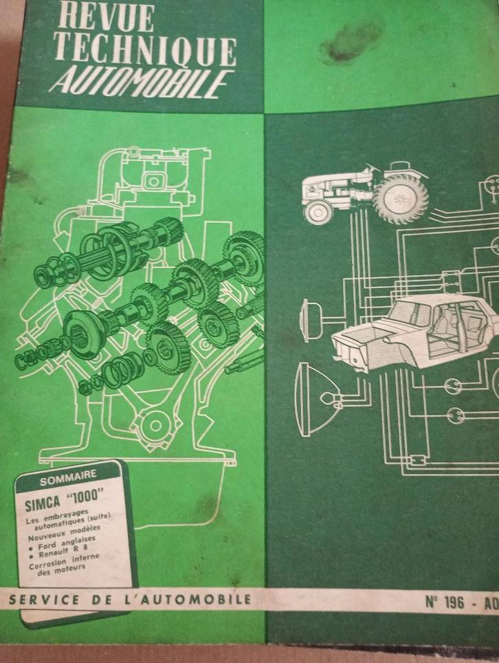 revue technique simca 1000 de 1961-1968, Autos : Divers, Modes d'emploi & Notices d'utilisation, Enlèvement ou Envoi