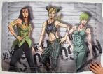 Jojo part 5 Stone Ocean poster, Rechthoekig Liggend, Nieuw, Ophalen of Verzenden, Canvas of Doek
