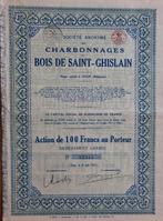 S.A. Charbonnages du bois de saint-Ghislain (1921) Dour, Enlèvement ou Envoi, 1920 à 1950, Action