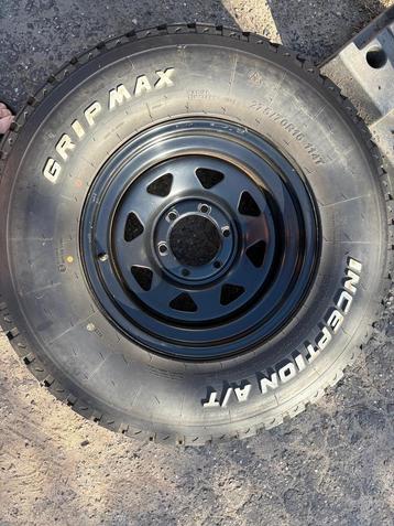 All-terrain banden met zwarte stalen velgen – 5 stuks, Auto-onderdelen, Ophalen, 16 inch, 275 mm, Nieuw
