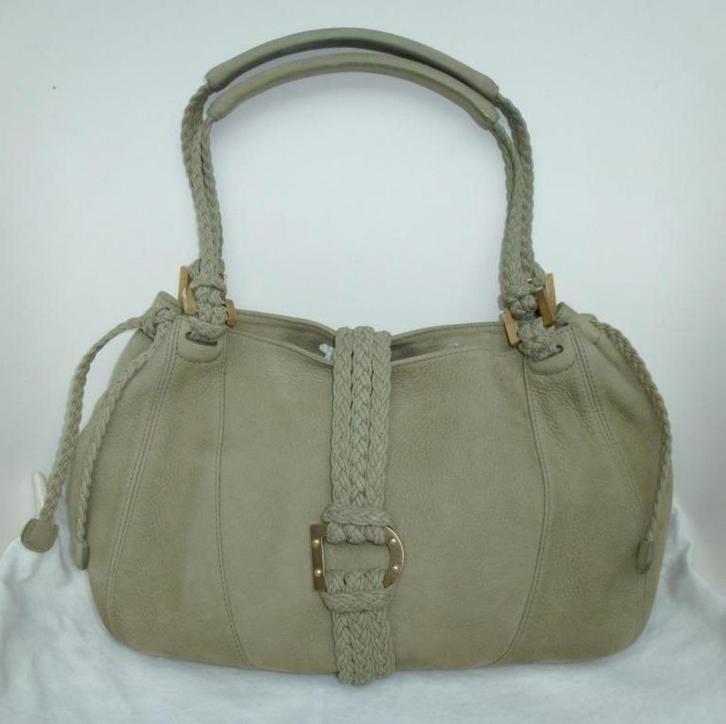 Delvaux Eugène PM santiag olive, Handtassen en Accessoires, Tassen | Damestassen, Gebruikt, Handtas, Groen, Ophalen of Verzenden