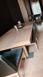 Table chêne blanchi rectangulaire, Maison & Meubles, Moderne, Enlèvement, Utilisé