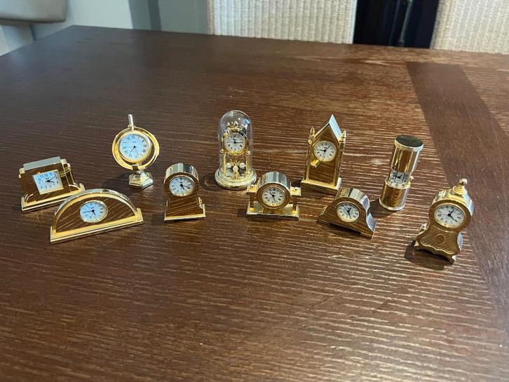Miniatuur klokjes 10 stuks, Antiek en Kunst, Antiek | Klokken, Ophalen