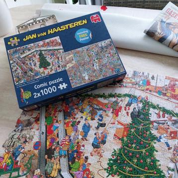 Comic legpuzzels JVH, 2 x 1000 st, volledig, zgan, 15 €