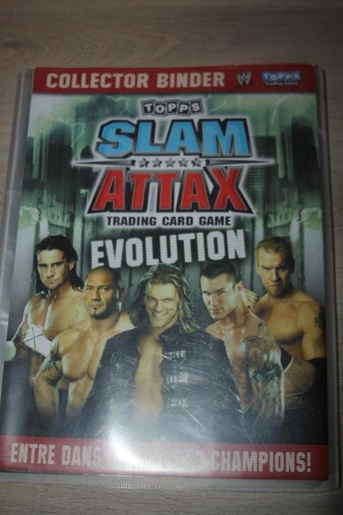 Slam Attax binder met + 140 Topps cards 2008 WWE, Hobby & Loisirs créatifs, Jeux de cartes à collectionner | Autre, Utilisé, Plusieurs cartes