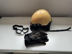 vintage motorhelm, Jethelm, XL, Tweedehands