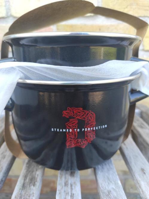 Nieuwe mosselpot Duvel nog in verpakking te koop, zie foto's, Huis en Inrichting, Keuken | Potten en Pannen, Nieuw, Pannenset