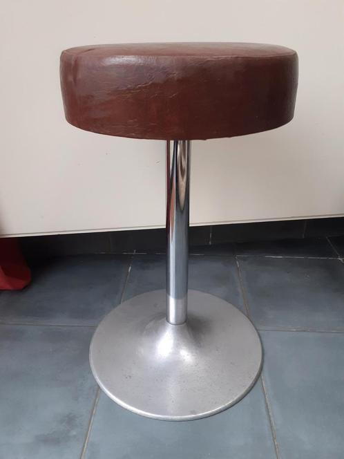 3 vintage originele Knoll stools chroom, Huis en Inrichting, Krukjes, Gebruikt, Hout, Ophalen