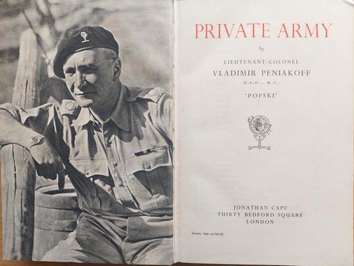 Private Army  Lt.-Col. Vladimir Peniakoff 1950, Boeken, Geschiedenis | Wereld, Zo goed als nieuw, Ophalen of Verzenden